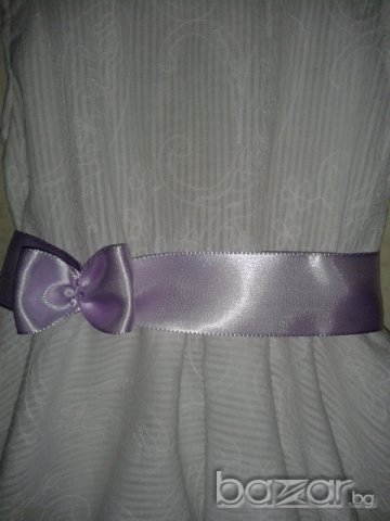 Детска бяла памучна рокля, снимка 3 - Детски рокли и поли - 17522161