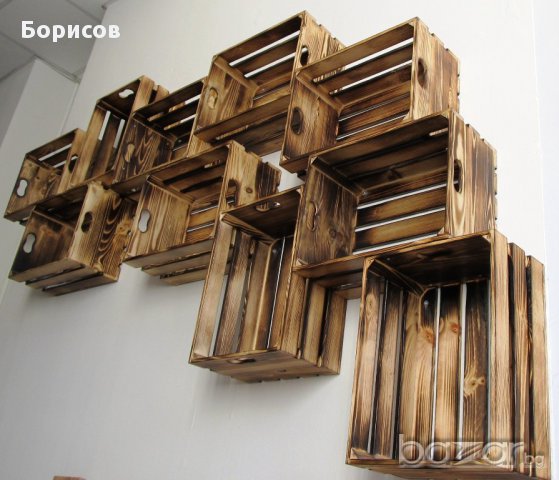 Декоративни дървени щайги. , снимка 5 - Други - 5494554