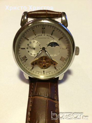 Мъжки луксозен часовник A.Lange & Sohne Tourbillon клас ААА+