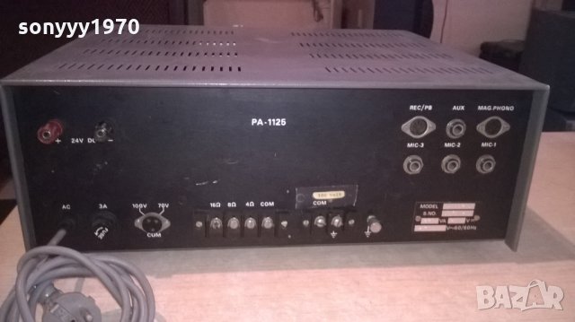 monacor pa-1125 solid state amplifier-внос франция, снимка 14 - Ресийвъри, усилватели, смесителни пултове - 23919362