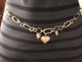 Нов ефектен сребрист колан / колие със сърчица, снимка 3