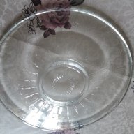 Голяма плитка чиния от закалено стъкло, снимка 4 - Чинии - 17470282