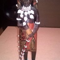 Африканска фигура от дърво-31х7см-внос швеицария, снимка 9 - Антикварни и старинни предмети - 17317721