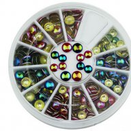 Декорация за маникюр - цветни перли, снимка 1 - Продукти за маникюр - 11051251