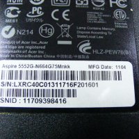 Лаптоп за части ACER Aspire 5552G, снимка 4 - Части за лаптопи - 24250424