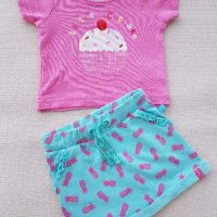 Нова пола и блузка 0-3 месеца, снимка 1 - Бебешки рокли - 22071560