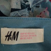 Цветна детска рокля H&M размер 152 см., снимка 3 - Детски рокли и поли - 22329623