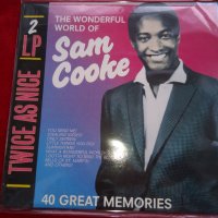  Sam Cooke ‎– The Wonderful World Of Sam Cooke-40 Great Memories , снимка 1 - Грамофонни плочи - 23850793