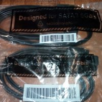Продавам SATA кабели 6GB/s за компютър - комплект от два броя, снимка 2 - Кабели и адаптери - 23133480
