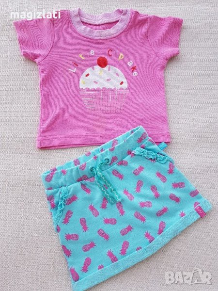 Нова пола и блузка 0-3 месеца, снимка 1
