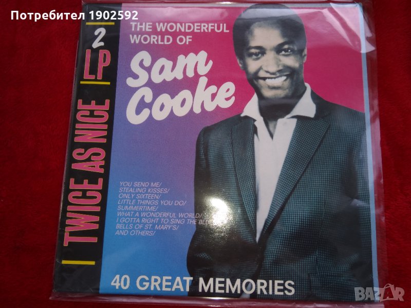  Sam Cooke ‎– The Wonderful World Of Sam Cooke-40 Great Memories , снимка 1
