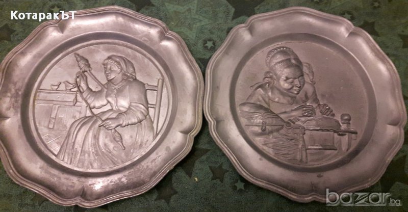 Релефни пана - Занаяти /цв.метал/ - Лот 2 бр., снимка 1