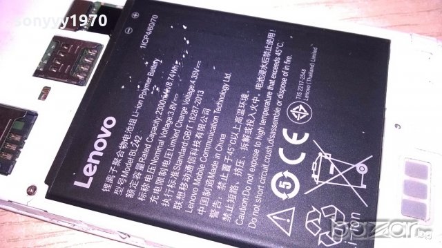 Lenovo vibe a2020a40+батерия и капак-за ремонт/части, снимка 12 - Lenovo - 18586979