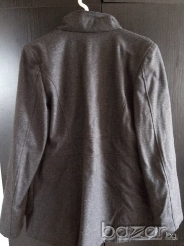 тъмно сиво палтенце - голям размер, снимка 3 - Палта, манта - 15951294