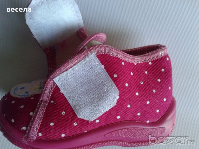 Детски пантофки от памучен текстил промоция, снимка 2 - Бебешки обувки - 10253657