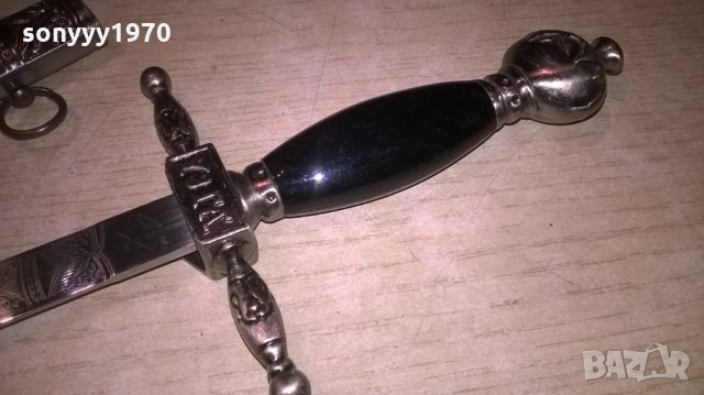 нож сабя-кама с ножница-метални-38х11см-внос швеицария, снимка 2 - Колекции - 23651655