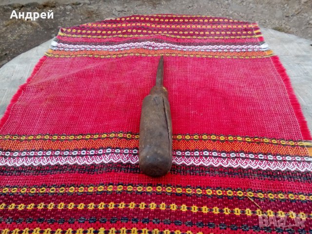 Старинен инструмент,свърдел, снимка 2 - Антикварни и старинни предмети - 23159052