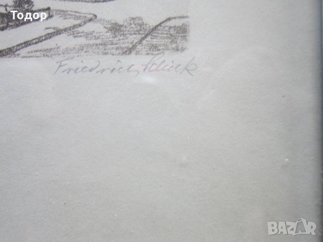 Стара картина офорт подписана графика , снимка 5 - Картини - 25764261