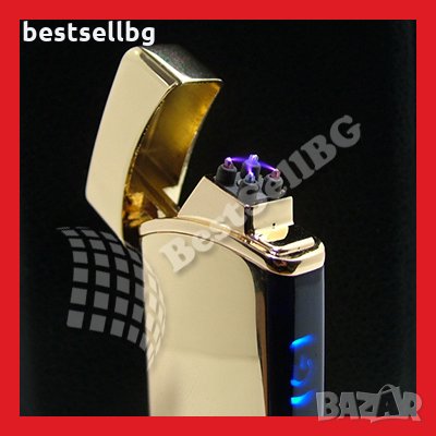 Ветроустойчива електронна запалка на ток плазмена волтова дъга зареждаща се USB zippo подарък пури, снимка 2 - Запалки - 24359865
