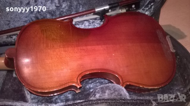 цигулка с лък и куфар-внос франция, снимка 9 - Струнни инструменти - 22458298