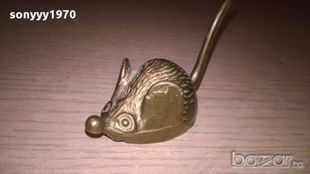 *Мини ретро колекция-мишле-масив/месинг-8х3х3см-внос швеицария, снимка 9 - Антикварни и старинни предмети - 17307504