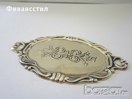 **Сребърна миниатюра – поднос 12539 - 18, снимка 2 - Антикварни и старинни предмети - 17581104