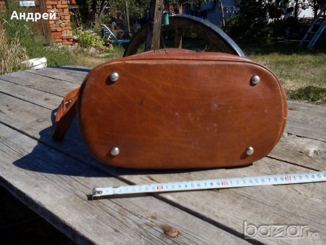 Кожена чанта БГА БАЛКАН, снимка 6 - Антикварни и старинни предмети - 19239374