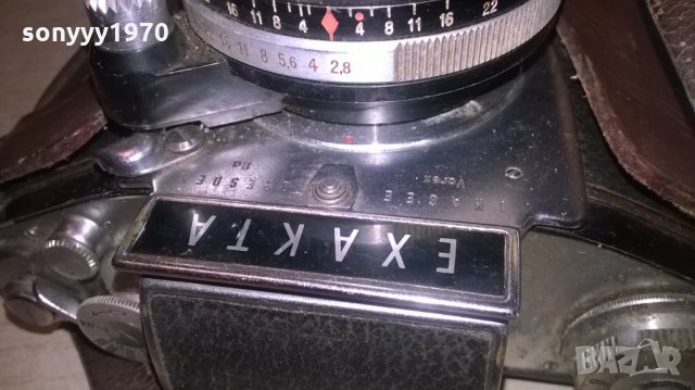 exakta carl zeiss-колекционерски рядък апарат, снимка 6 - Фотоапарати - 25838319