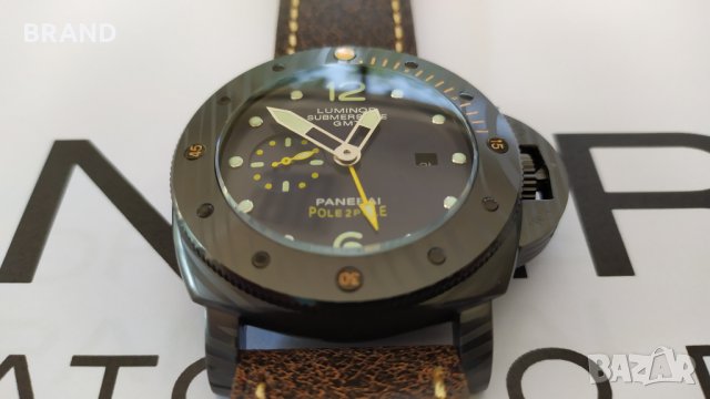 Panerai Luminor SUBMERSIBLE CARBOTECH™ Pole2PoleGMT механичен клас 5A+, снимка 3 - Мъжки - 26077561