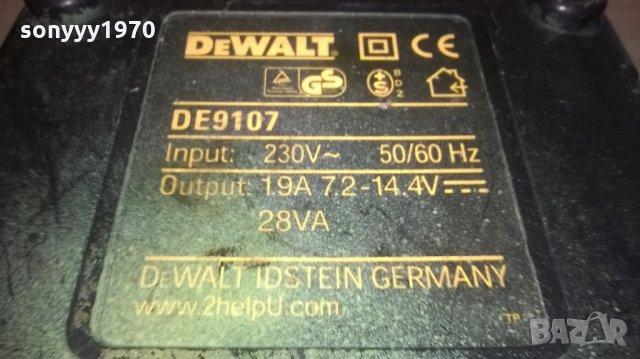 dewalt de9107 battery charger-made in germany-внос швеция, снимка 13 - Винтоверти - 25521826