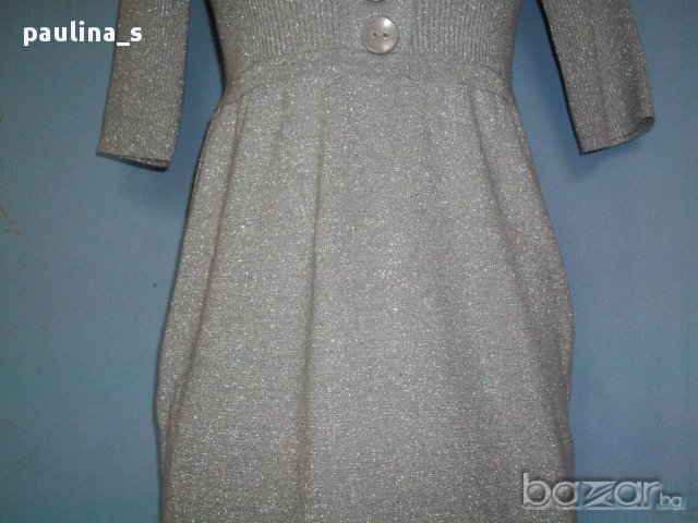 Дизайнерска "Малка" сребърна рокля тип туника "Тopstudio", снимка 5 - Рокли - 14477496