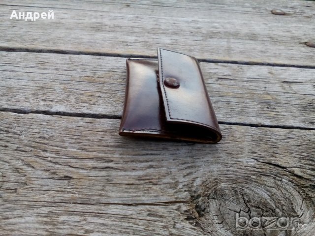 Кожено портмоне, снимка 4 - Антикварни и старинни предмети - 19454632