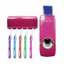 Комплект автоматичен диспенсър за паста за зъби и четка за зъби за баня с високо качество, снимка 3