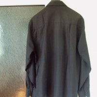 мъжка черна риза с дълъг ръкав- T43/44, снимка 4 - Ризи - 26149390