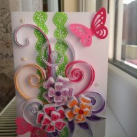 Квилинг картички ръчно изработени, снимка 3 - Подаръци за рожден ден - 22937319