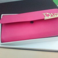 Дамски портмонета Dior  pink beige ест. кожа, снимка 4 - Портфейли, портмонета - 20302328