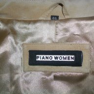Манто или преходно палто от естествен велур ”Piano woman” / голям размер , снимка 12 - Палта, манта - 15398855