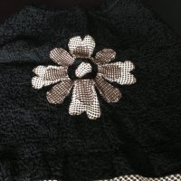 Черна пола с цвете , снимка 3 - Поли - 24953187