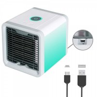 Преносим охладител тип малък климатик 3в1 за пречистване и разхлаждане на въздух, снимка 8 - Климатици - 25998748