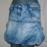Уникална дънкова пола "Franco"jeans с подплата, снимка 1 - Поли - 15777404