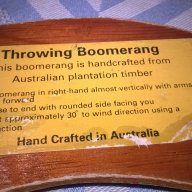 Throuwing boomerang hand crafted in australia-35/5см-внос швеицария, снимка 7 - Антикварни и старинни предмети - 15649362