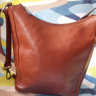 MUSKA - кафява чанта от естествена кожа, снимка 6 - Чанти - 17666759