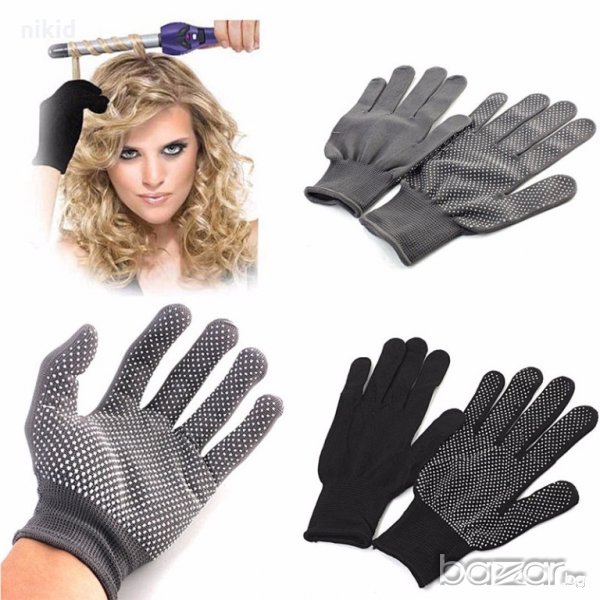 предпазни ръкавици от топлина при къдрене с маша преса фризьорски, снимка 1