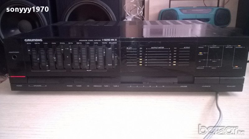 Grundig v8200 mkII amplifier-made in germany-внос швеицария, снимка 1