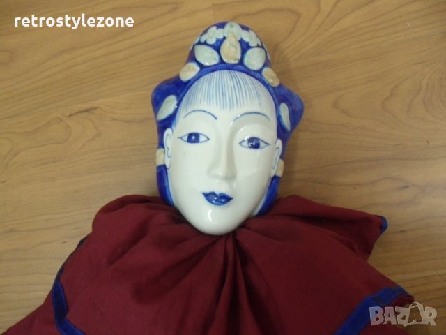 № 3211 стара порцеланова кукла   - порцелан ,текстил   - височина 74 см , снимка 2 - Други ценни предмети - 25974430