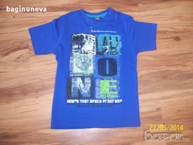 Нова детска маркова синя тениска на И-бой -122-128 размер , снимка 3 - Детски тениски и потници - 8584195
