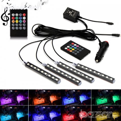 Неон за кола - всички цветове + дистанционно, снимка 2 - Аксесоари и консумативи - 20224369