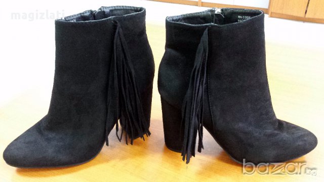 Нови дамски боти с ресни №40/41, снимка 6 - Дамски боти - 15968932