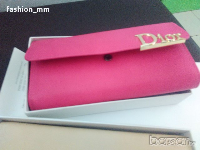 Дамски портмонета Dior  pink beige ест. кожа, снимка 4 - Портфейли, портмонета - 20302328