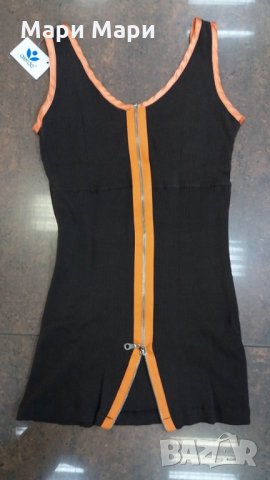 Кафяв потник с цип на гърба, снимка 10 - Потници - 25260627